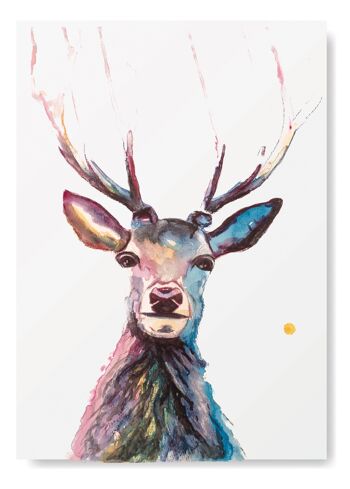 Imprimé animal cerf coloré A4 5