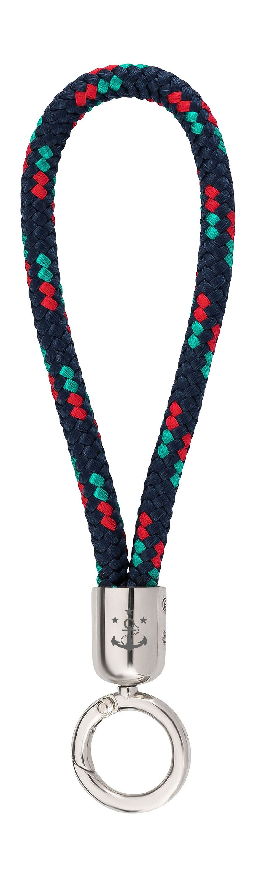 Lanyard Maat (Ø 8MM) S, corda NAVY-RED-GREEN