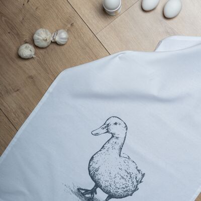 Torchon blanc, canard gris