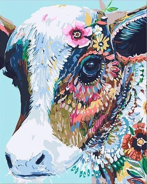 ARTKIT: Paint by Numbers – Mandala Cow