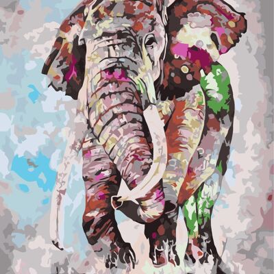 ARTKIT: Paint by Numbers – Elephant 2