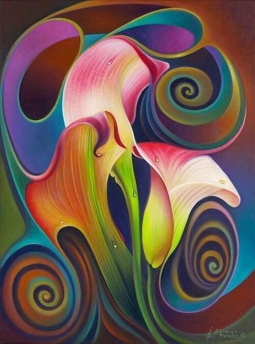 ARTKIT: Paint by Numbers – Abstract Flower 2