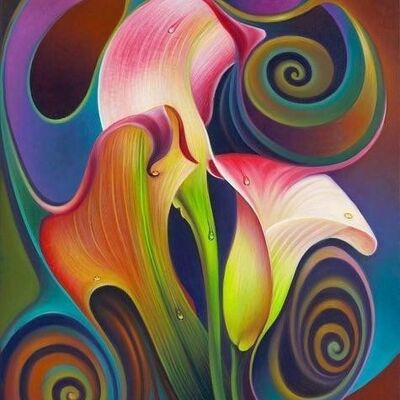 ARTKIT: Paint by Numbers – Abstract Flower 2