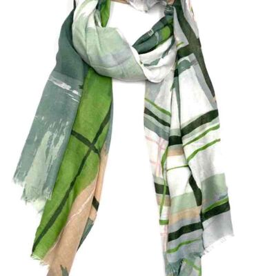 Printed scarves 3370-green