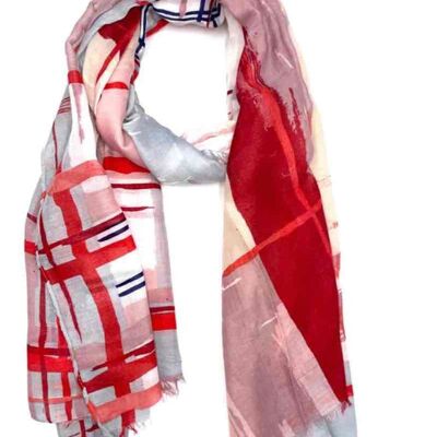 Printed scarves 3370-red