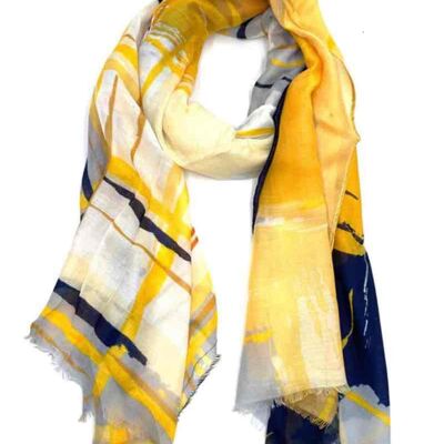 Bedruckte Schals 3370-gelb