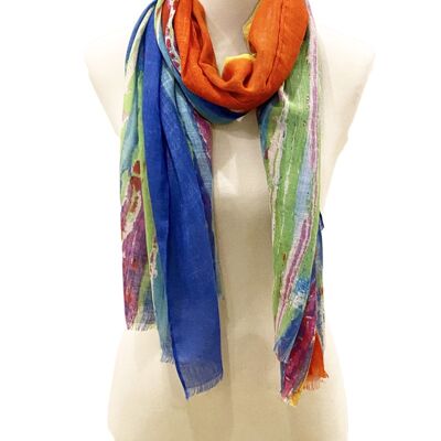 Printed scarves hj-20207-orange