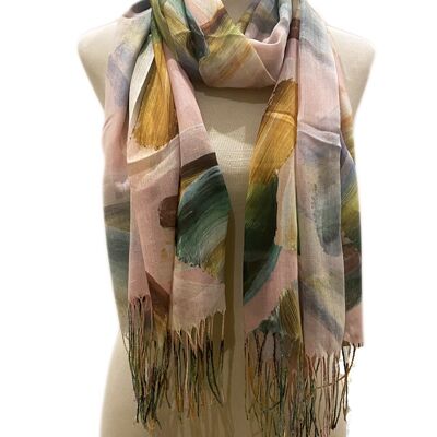Printed scarves het-60026-pink