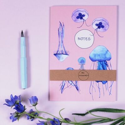 Notebook A5 jellyfish
