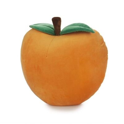 Fluffy Peach Orange Polyester Cushion