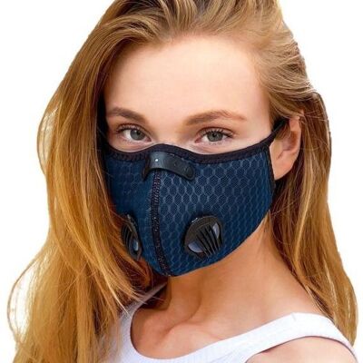 Breezy luxury mouth mask -  Dark blue