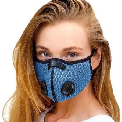 Breezy luxury mouth mask - Azure blue