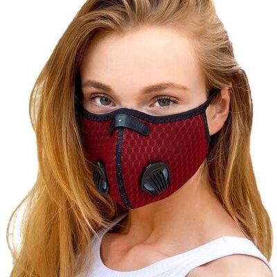Breezy luxury mouth mask -  Red