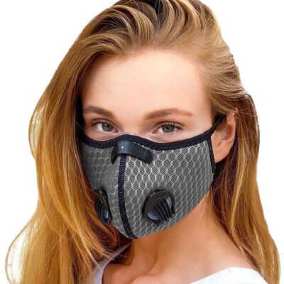 Breezy luxury mouth mask -  Gray