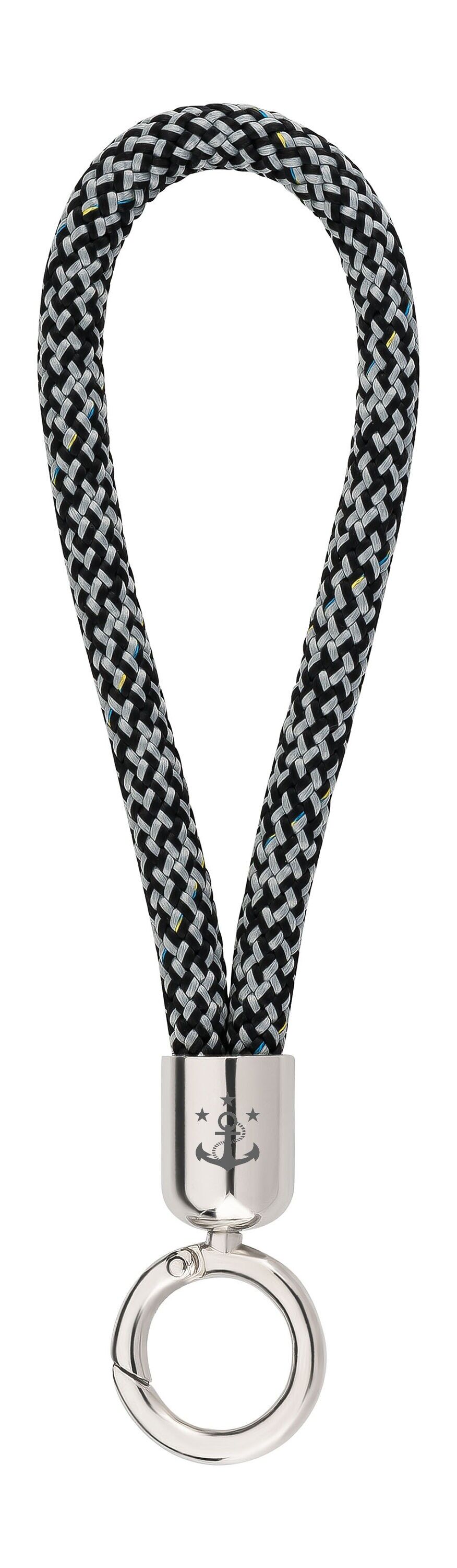 Lanyard Maat (Ø 8MM) S, cordoncino GRIGIO-NERO misto