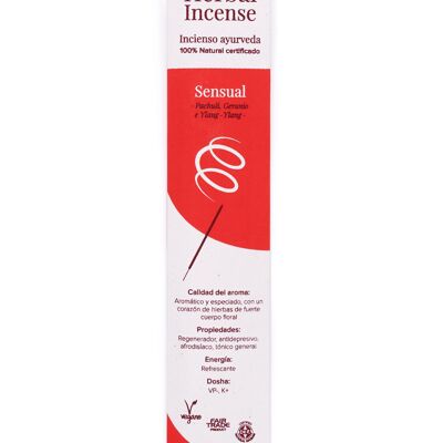 Sensual BioAroma certified organic incense. Ayurveda. Fair Trade. Zero Waste. 12 rods.