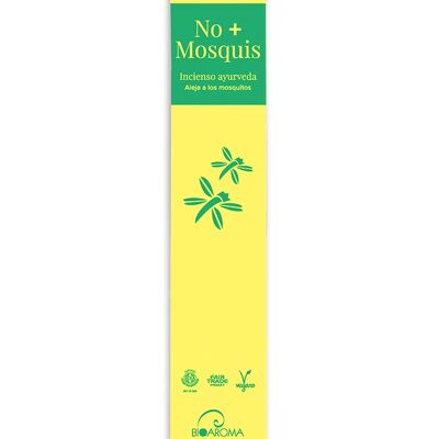 Certified organic incense BioAroma Mosquito repellent. Ayurveda. Fair Trade. Zero Waste. 12 rods.