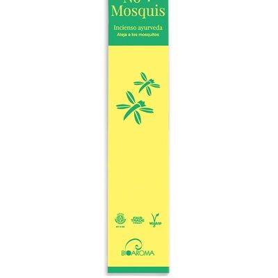 Certified organic incense BioAroma Mosquito repellent. Ayurveda. Fair Trade. Zero Waste. 12 rods.