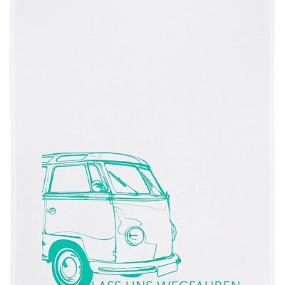 Torchon blanc, Partons en turquoise