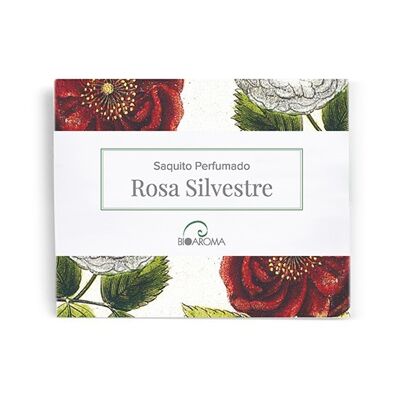 Sachet parfumé naturel à la rose sauvage BioAroma.