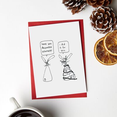 Xmas Decorated Yourself Card