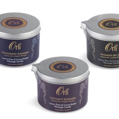 Gold Shimmer Massage Candle Collection - 160g