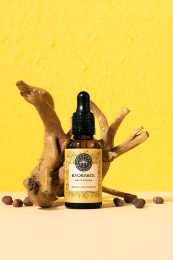 Huile de baobab entièrement naturelle (30 ml), non raffinée 2