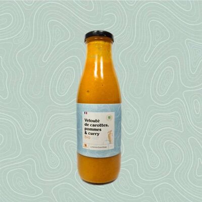 Apfelcreme-Möhren-Cury-Suppe 75 cl BIO