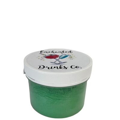 Polvere luccicante verde (vaschetta da 100 g)
