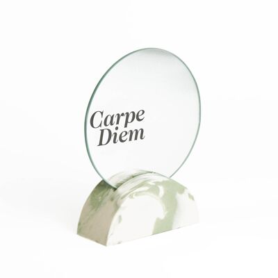 Mineral mirror with engraved messages ● Unique design ● Handmade in La Rochelle ● Home decoration ● Well-being ● Home ●