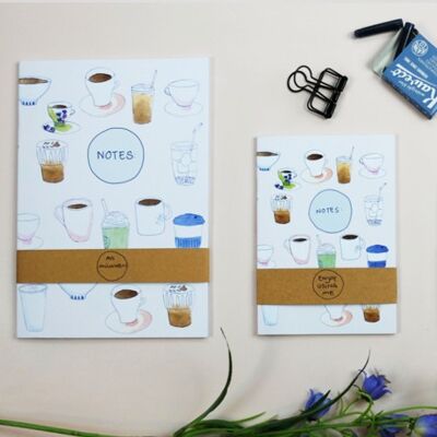 Cuadernos A5 cafe