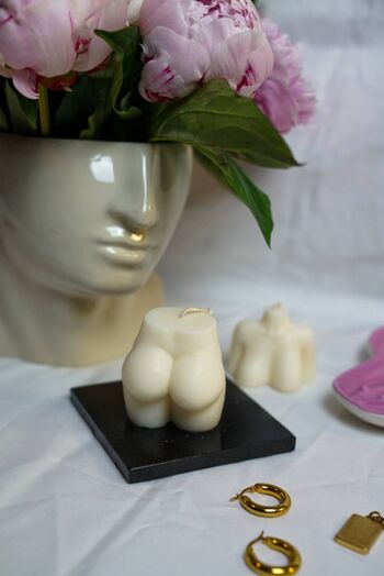 Booty Bum Naked Women Body Soy Wax Ivory Candle__ 3