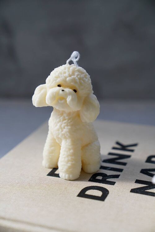 Bichon Candle | Puppy Candle | Cute Poodle Candle__