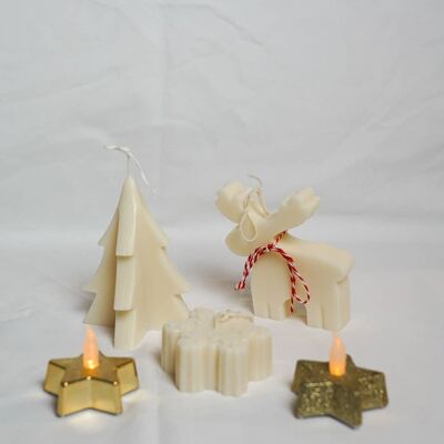 Ivory Christmas Tree Soy Wax Candle__