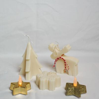 Ivory Christmas Tree Soy Wax Candle__