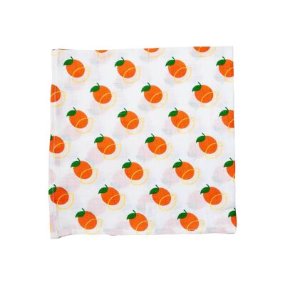 Oranges & Lemons Baby Swaddle Muslin Blanket