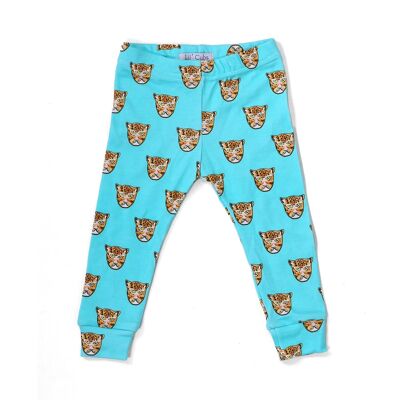 Electric Blue Leopard Baby & Childrens Leggings