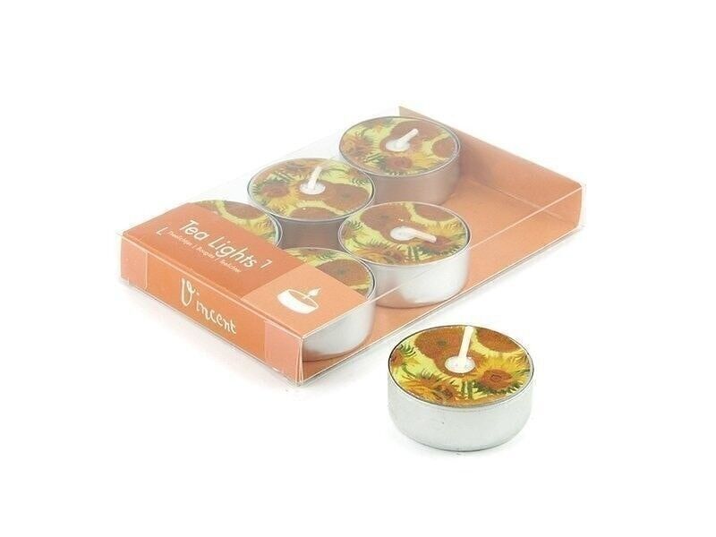 Set di 6 candeline, Van Gogh, Girasoli