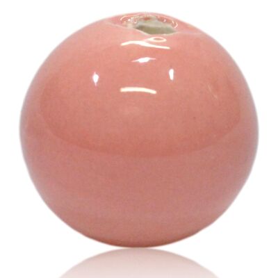 Perla di porcellana rosa 3cm