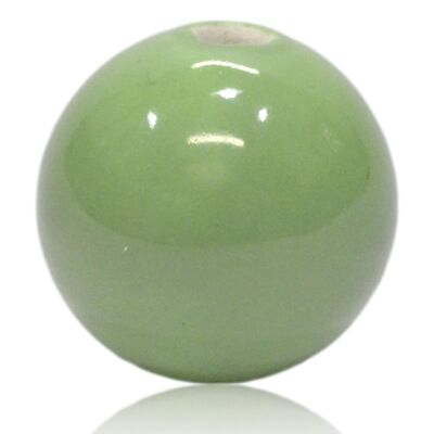 Perla di porcellana verde 3cm