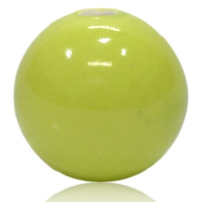 Perla in porcellana verde lime 3cm