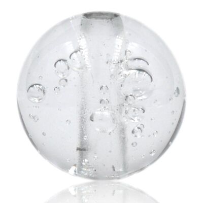Perle de verre goutte de pluie 3cm