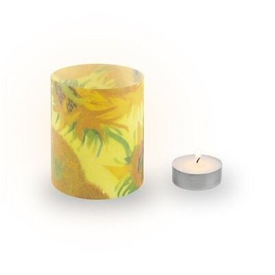 Candle shades, set of 3, Sunflowers, van Gogh