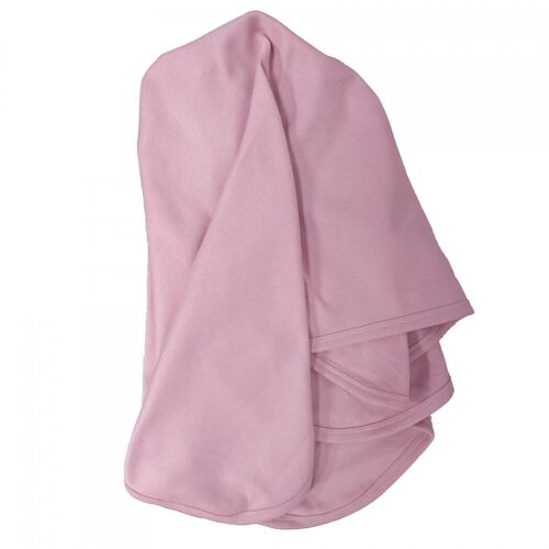 Organic baby blanket soft pink GOTS