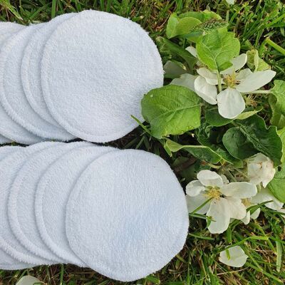 Organic cotton pads 10 pcs GOTS