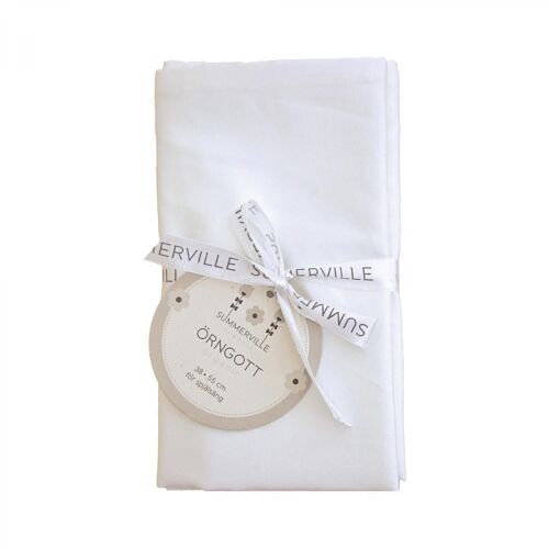 Organic pillow case 2 pcs junior white GOTS