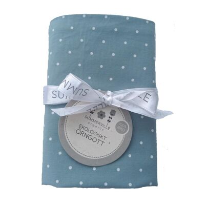 Taie d'oreiller bio junior saphir dotty GOTS