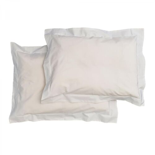 Organic pillow case 2 pcs junior white classic GOTS