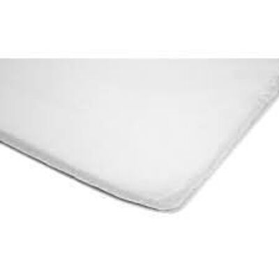 Organic fitted sheet baby white GOTS