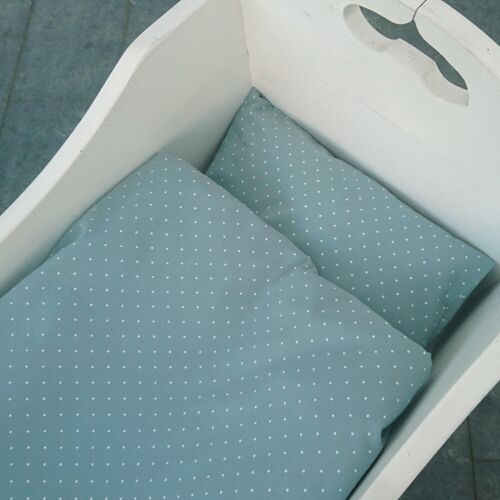 Organic bedding baby sapphire dotty GOTS